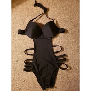 Strappy one piece swimsuit